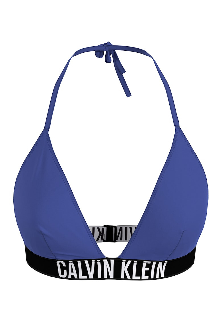 CALVIN KLEIN Sutien de baie cu cupe triunghiulare si banda logo - Pled.ro