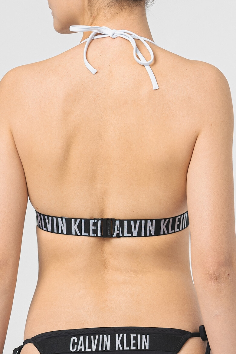 CALVIN KLEIN Sutien de baie cu cupe triunghiulare si logo - Pled.ro