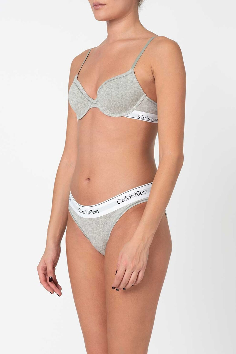 CALVIN KLEIN Sutien din amestec de modal cu banda logo - Pled.ro