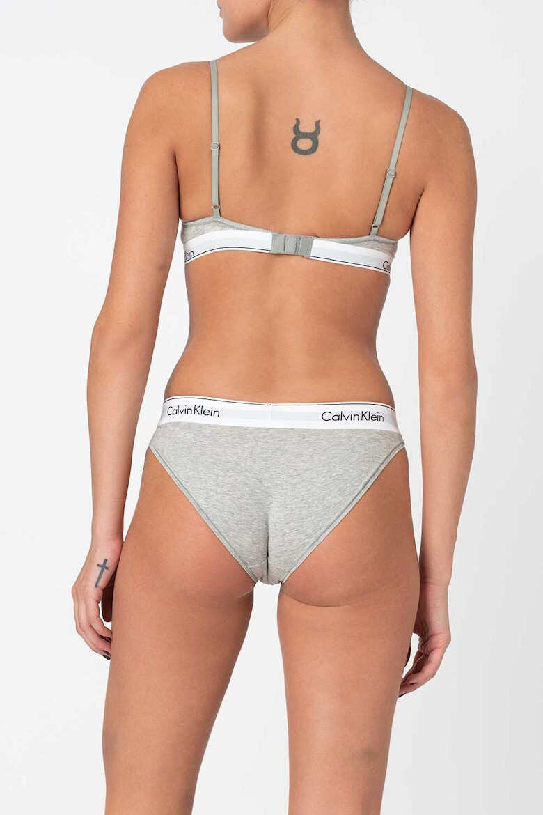 CALVIN KLEIN Sutien din amestec de modal cu banda logo - Pled.ro