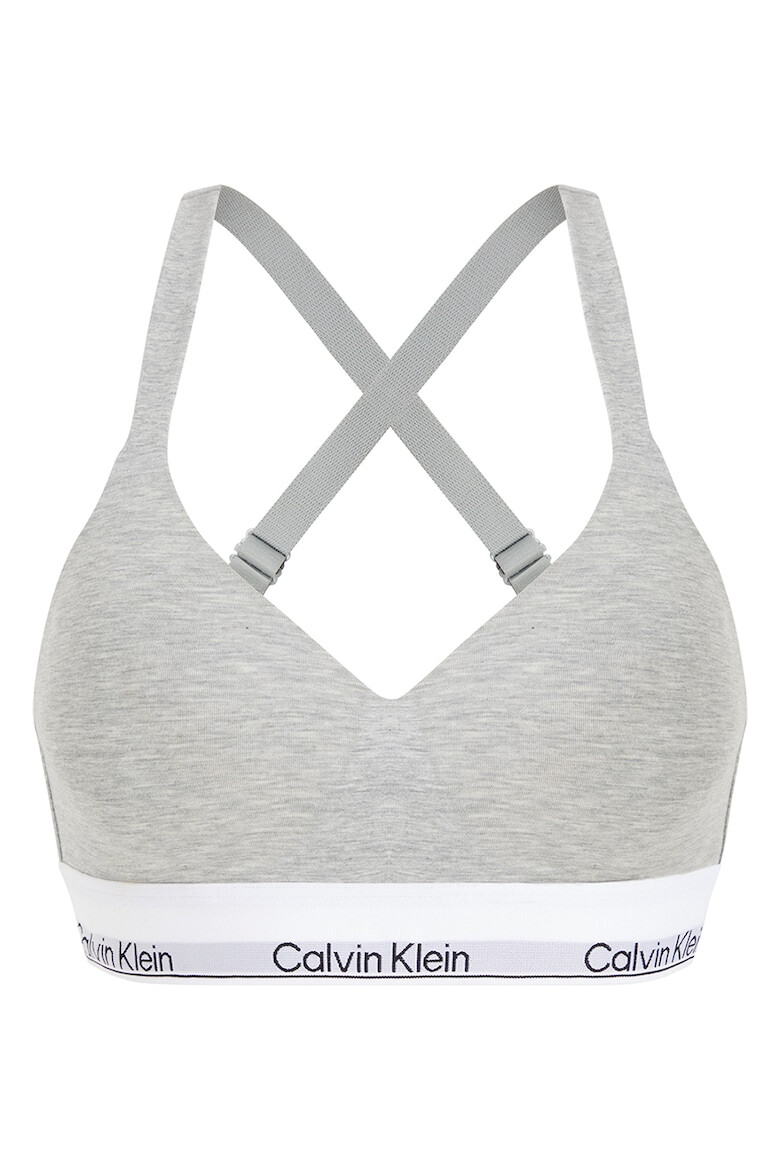 CALVIN KLEIN Sutien din amestec de modal si bumbac organic cu banda logo - Pled.ro