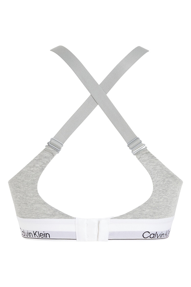 CALVIN KLEIN Sutien din amestec de modal si bumbac organic cu banda logo - Pled.ro