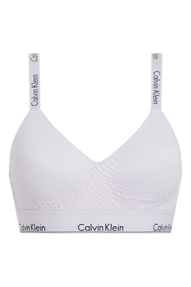 CALVIN KLEIN Sutien texturat cu benzi logo - Pled.ro