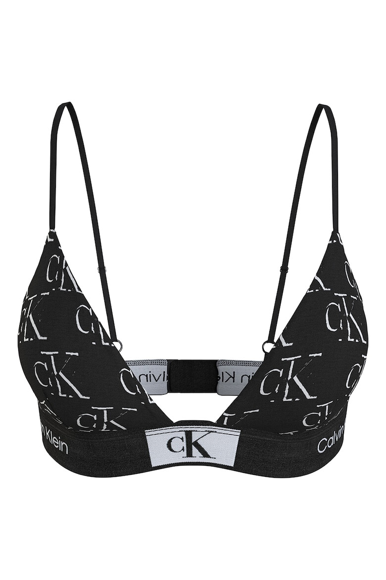 CALVIN KLEIN Sutien triunghiular cu banda logo - Pled.ro