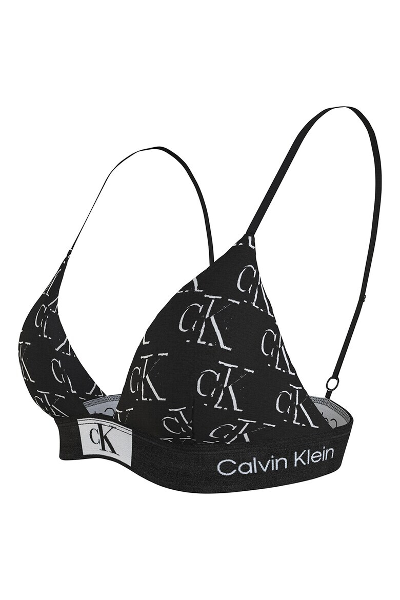 CALVIN KLEIN Sutien triunghiular cu banda logo - Pled.ro