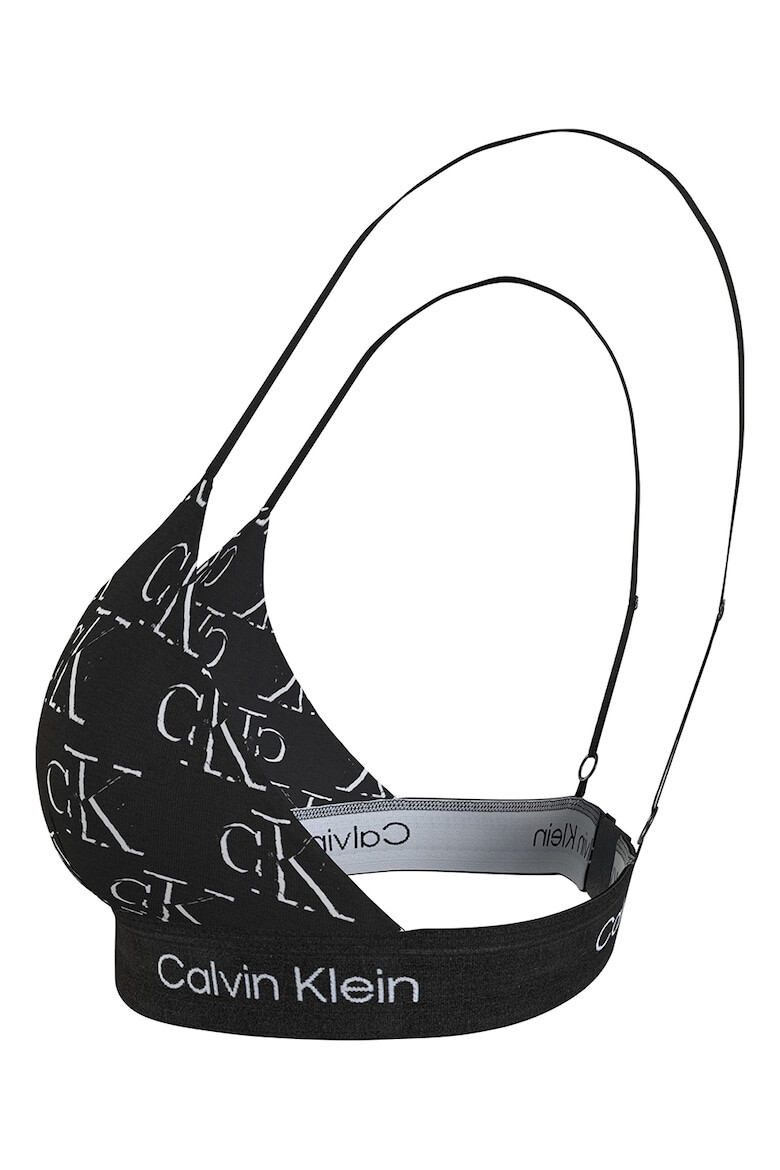 CALVIN KLEIN Sutien triunghiular cu banda logo - Pled.ro