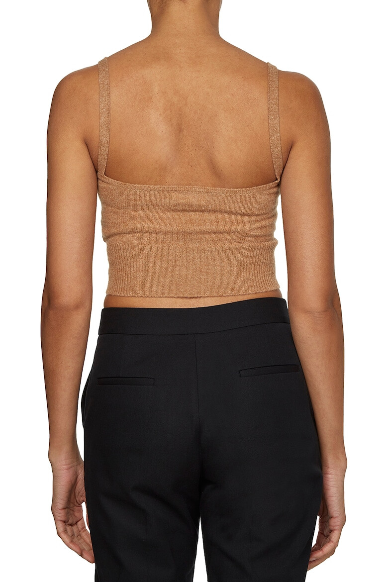 CALVIN KLEIN Top crop din lana - Pled.ro