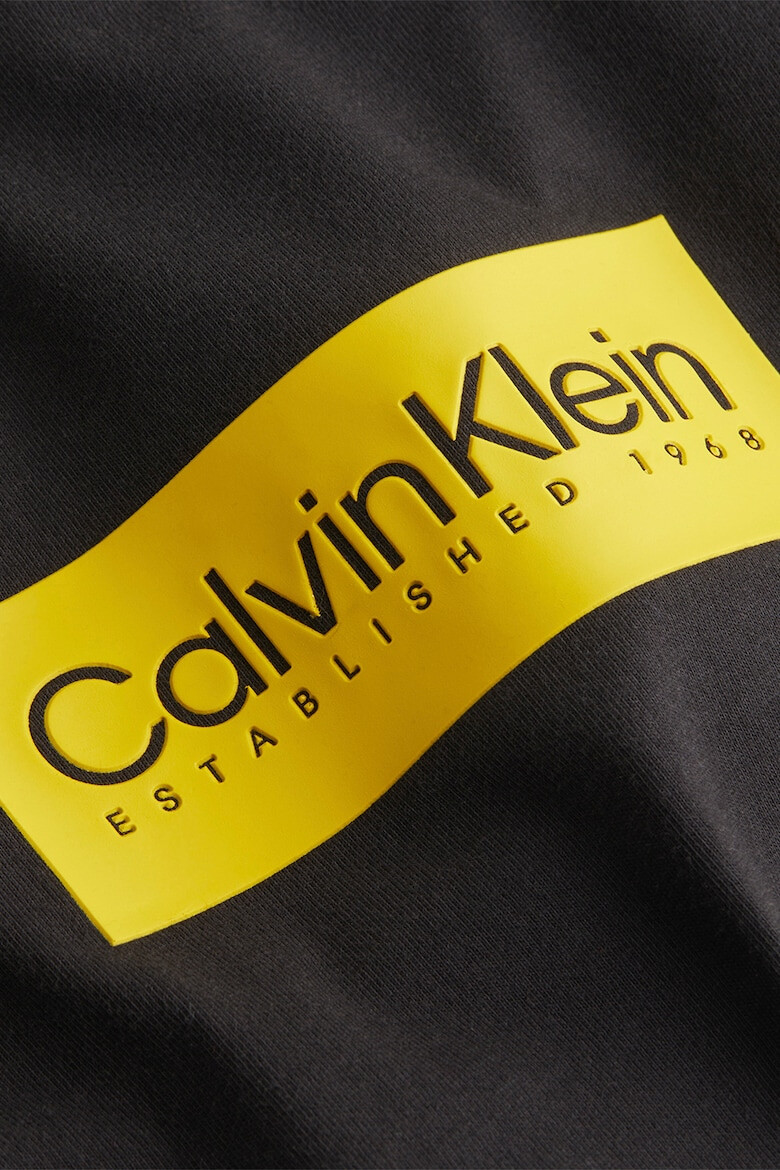 CALVIN KLEIN Tricou cu decolteu la baza gatului si imprimeu logo - Pled.ro