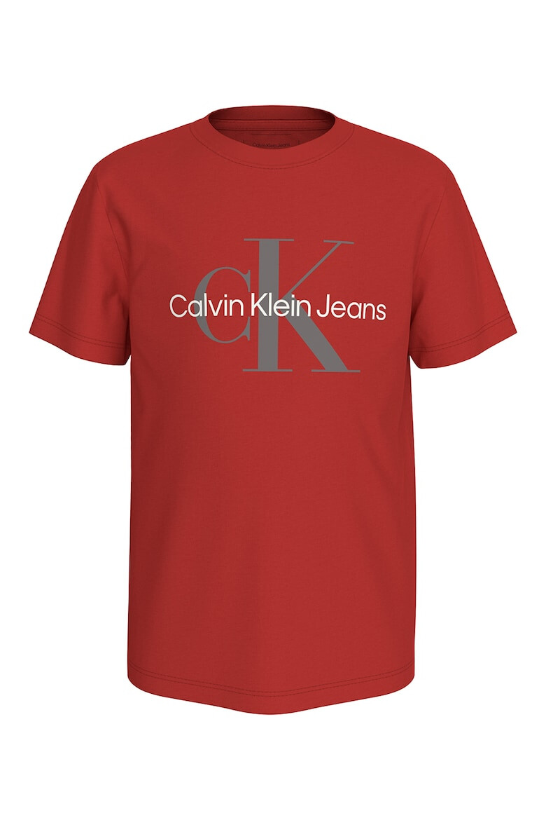 CALVIN KLEIN Tricou cu decolteu la baza gatului si imprimeu logo - Pled.ro