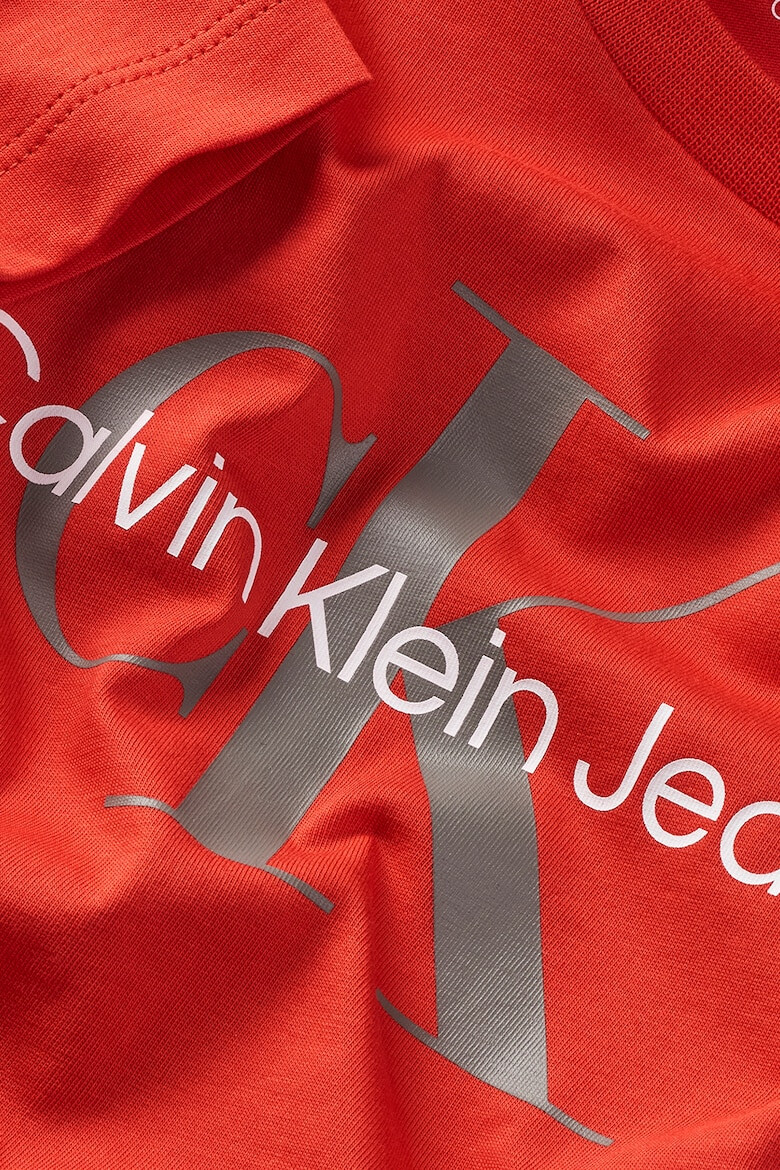 CALVIN KLEIN Tricou cu decolteu la baza gatului si imprimeu logo - Pled.ro