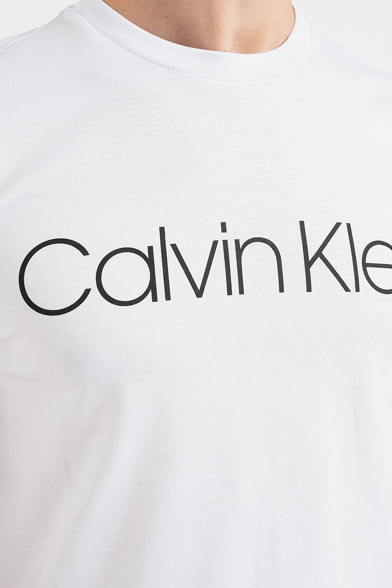 CALVIN KLEIN Tricou cu decolteu la baza gatului si logo - Pled.ro