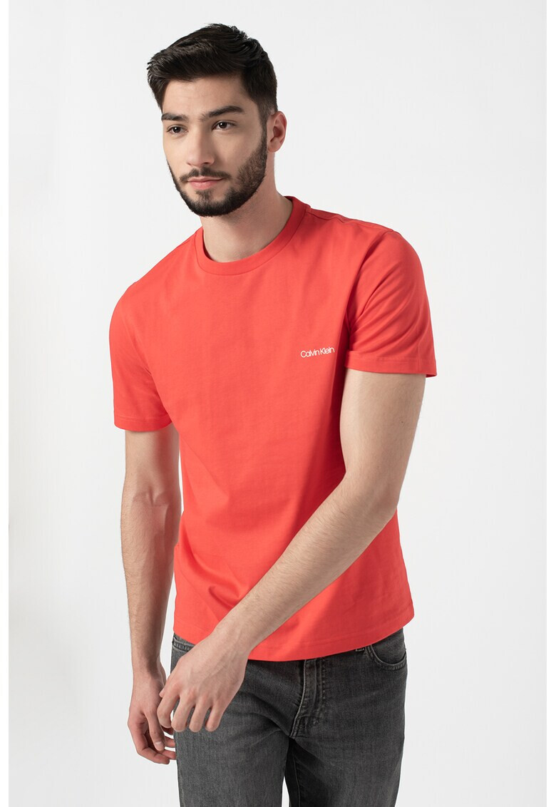 CALVIN KLEIN Tricou de bumbac organic cu logo pe piept - Pled.ro