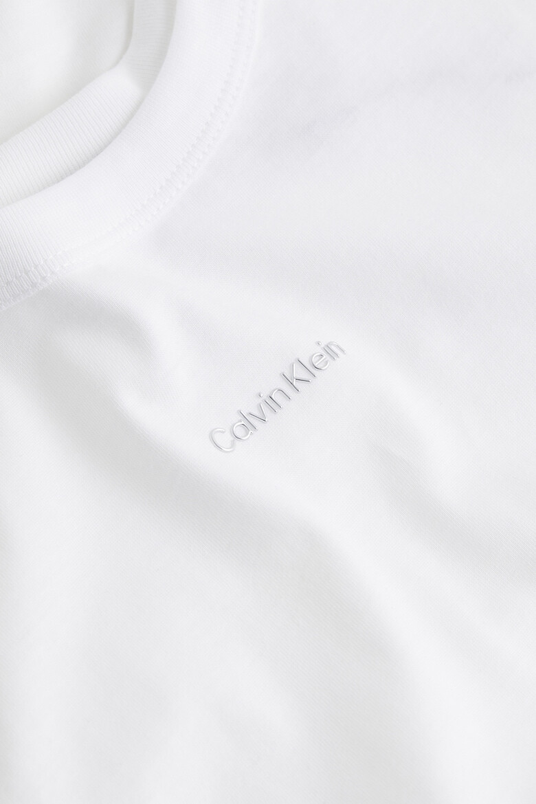 CALVIN KLEIN Tricou de bumbac organic cu detaliu logo - Pled.ro