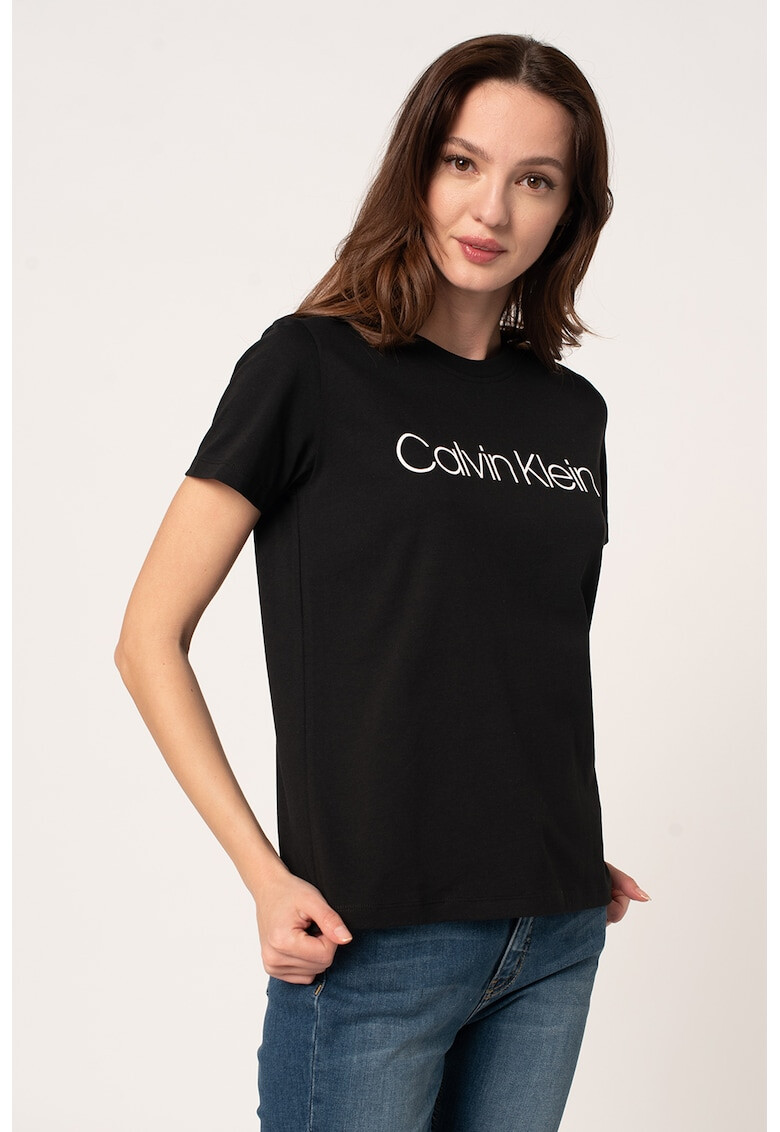 CALVIN KLEIN Tricou de bumbac organic cu imprimeu logo - Pled.ro