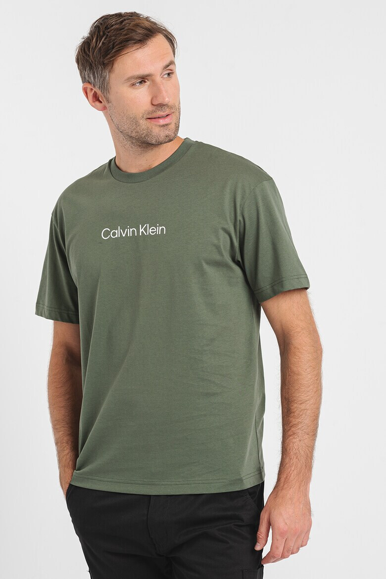 CALVIN KLEIN Tricou de bumbac organic cu imprimeu logo - Pled.ro