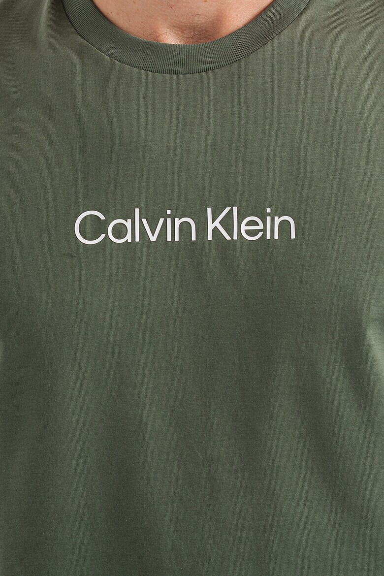 CALVIN KLEIN Tricou de bumbac organic cu imprimeu logo - Pled.ro