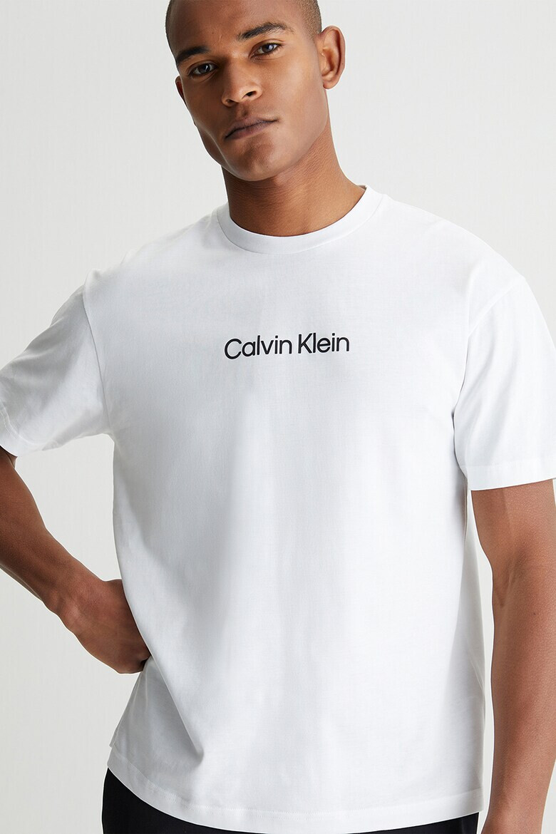 CALVIN KLEIN Tricou de bumbac organic cu imprimeu logo - Pled.ro