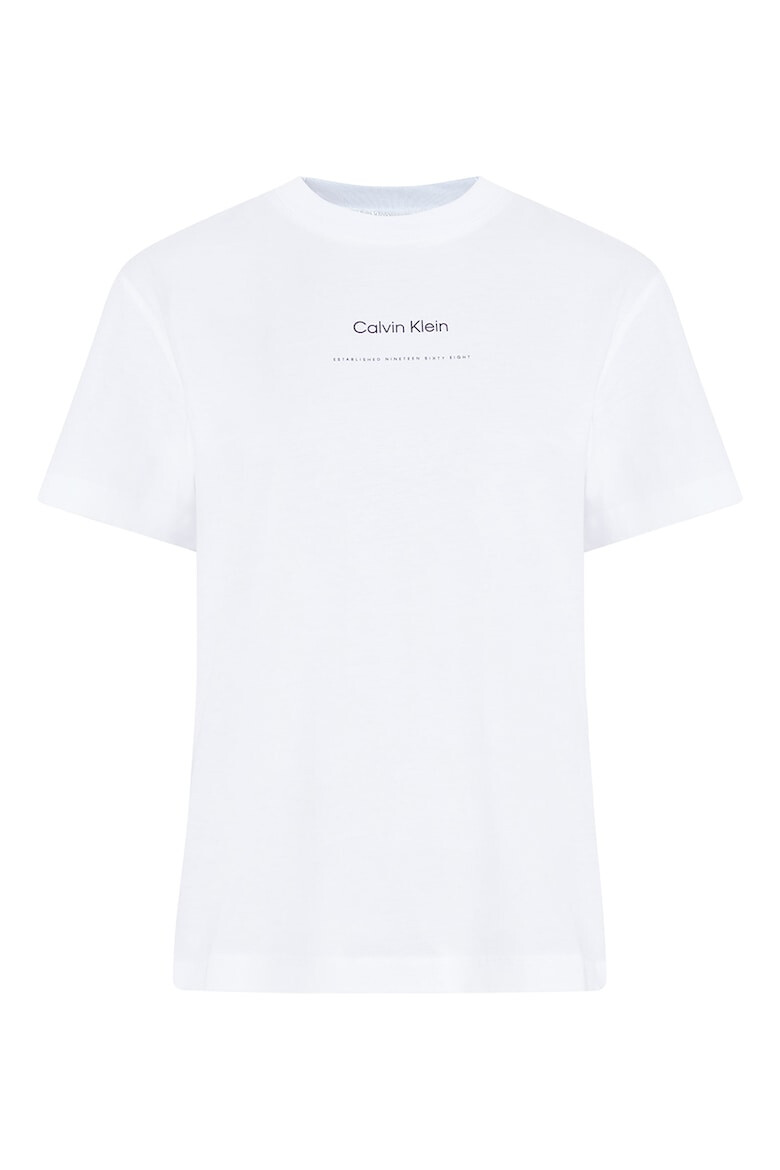 CALVIN KLEIN Tricou de bumbac organic cu imprimeu logo - Pled.ro