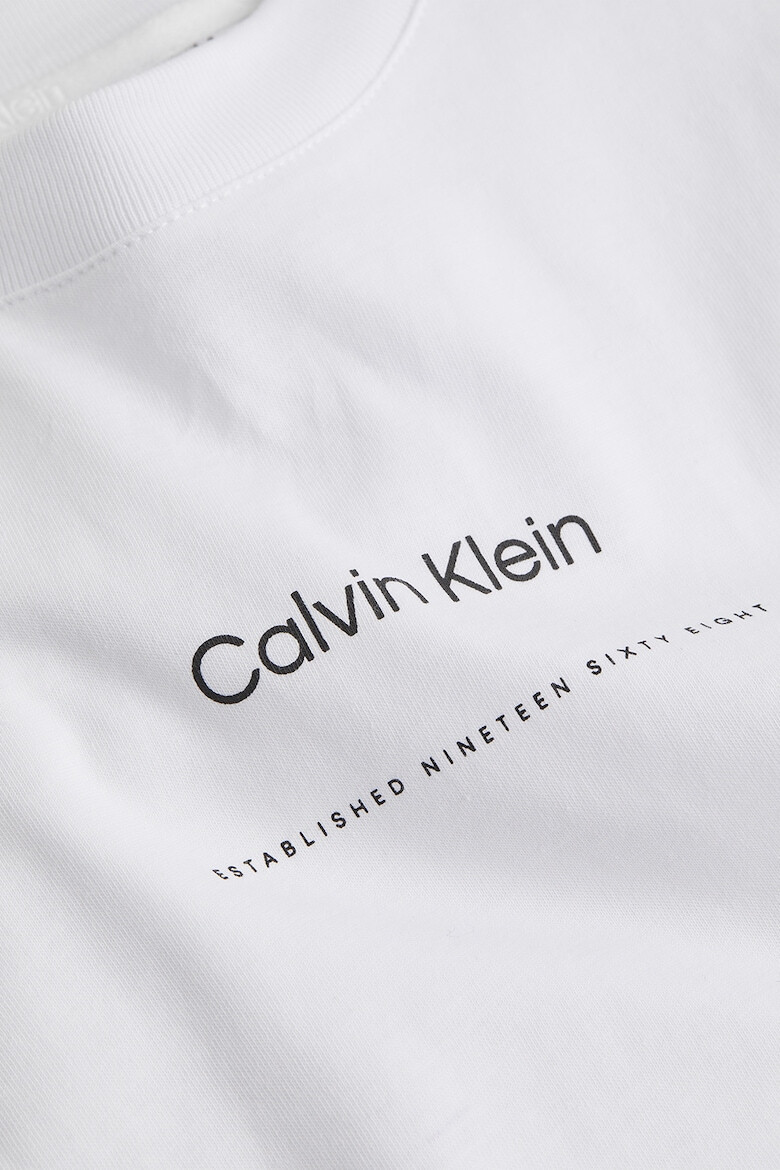 CALVIN KLEIN Tricou de bumbac organic cu imprimeu logo - Pled.ro