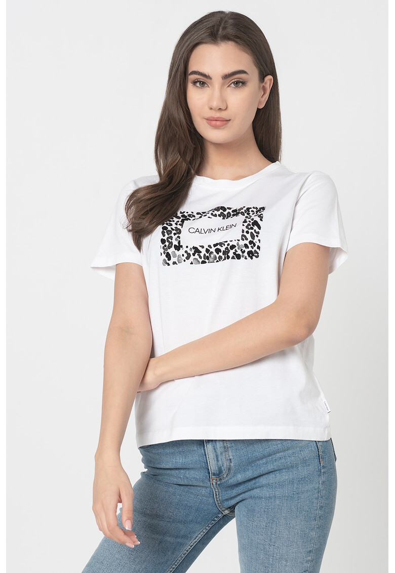 CALVIN KLEIN Tricou de bumbac organic cu logo - Pled.ro