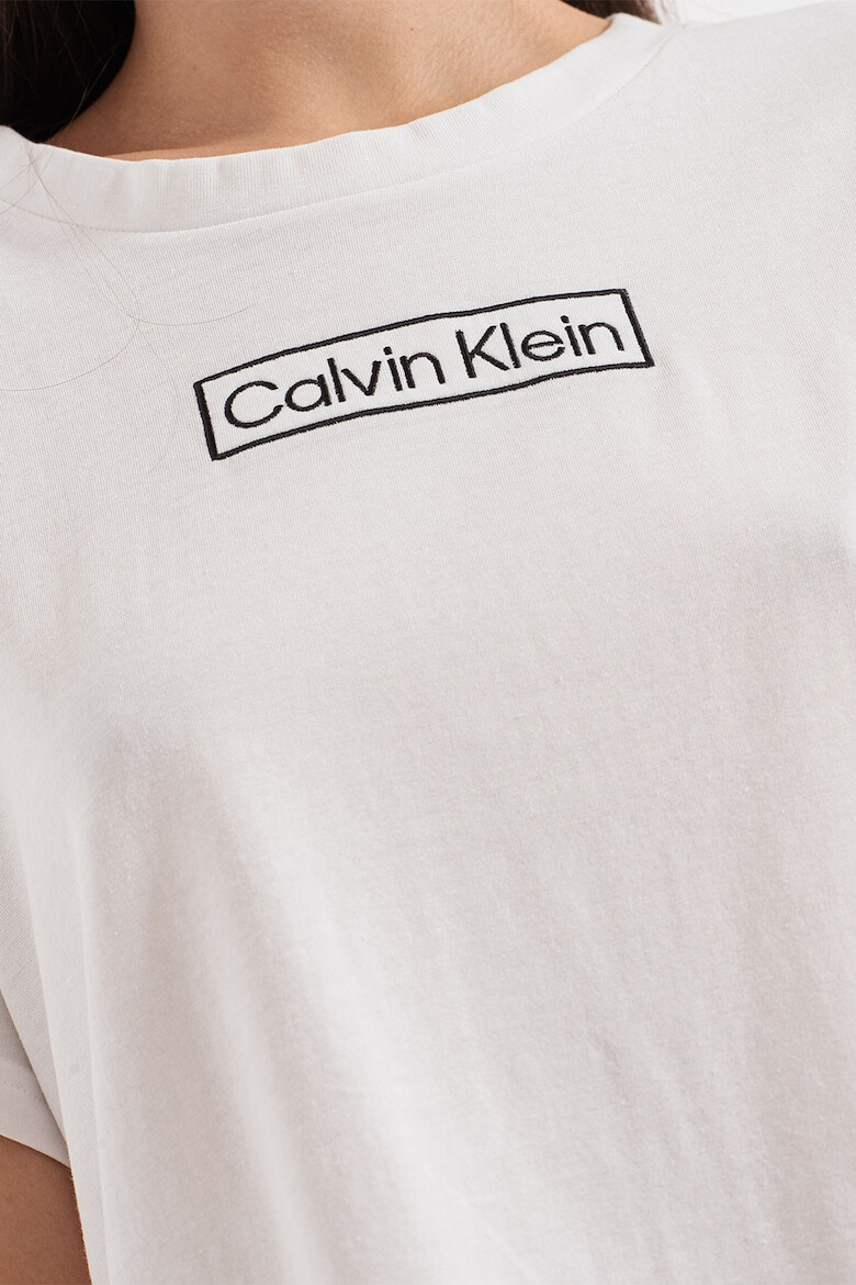 CALVIN KLEIN Tricou de casa cu decolteu la baza gatului - Pled.ro