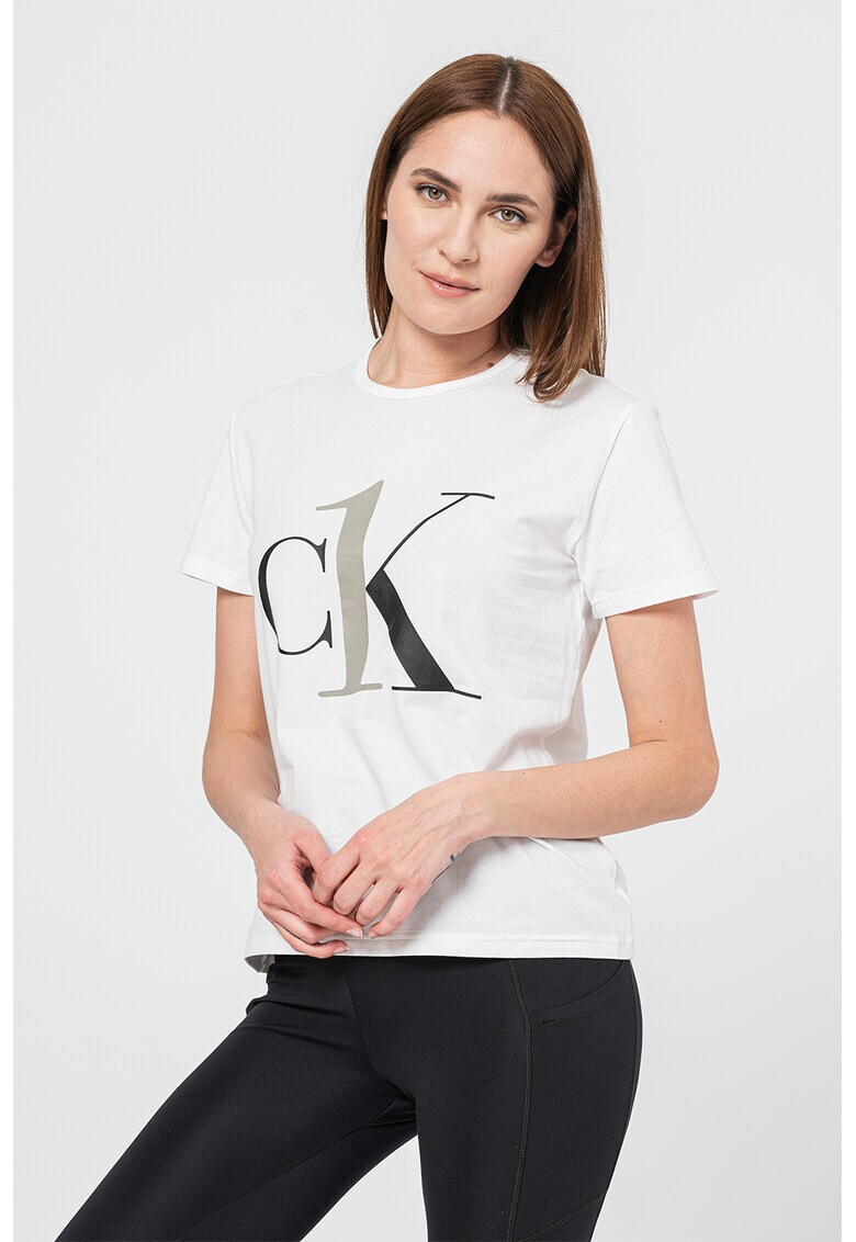 CALVIN KLEIN Tricou de casa regular fit cu imprimeu logo supradimensionat - Pled.ro