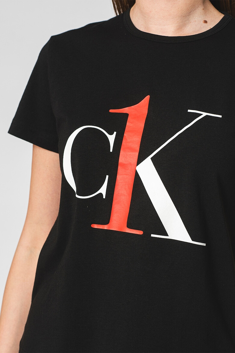 CALVIN KLEIN Tricou de casa regular fit cu imprimeu logo supradimensionat - Pled.ro