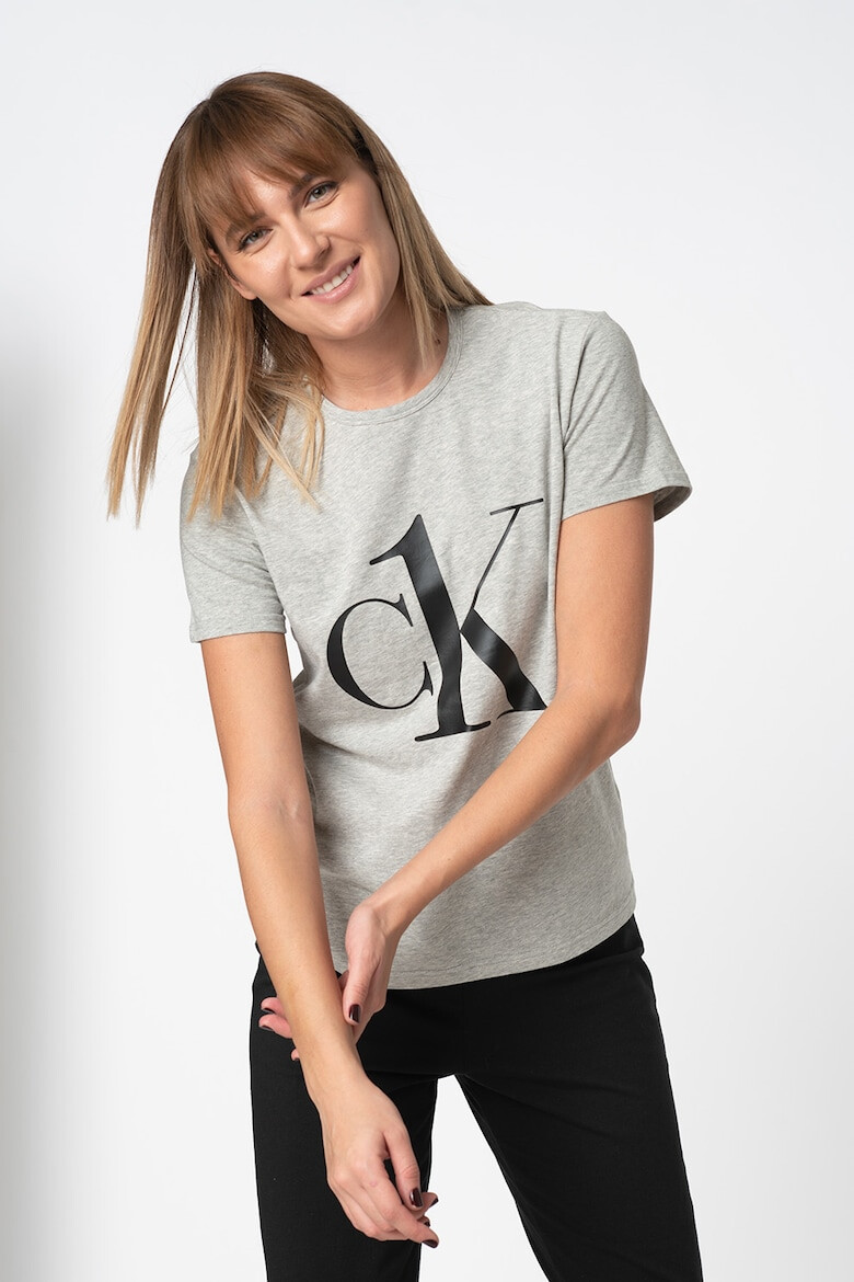 CALVIN KLEIN Tricou de casa regular fit cu imprimeu logo supradimensionat - Pled.ro