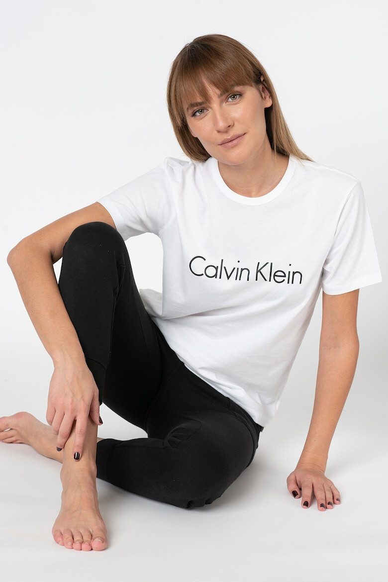 CALVIN KLEIN Tricou de pijama din bumbac cu imprimeu logo - Pled.ro