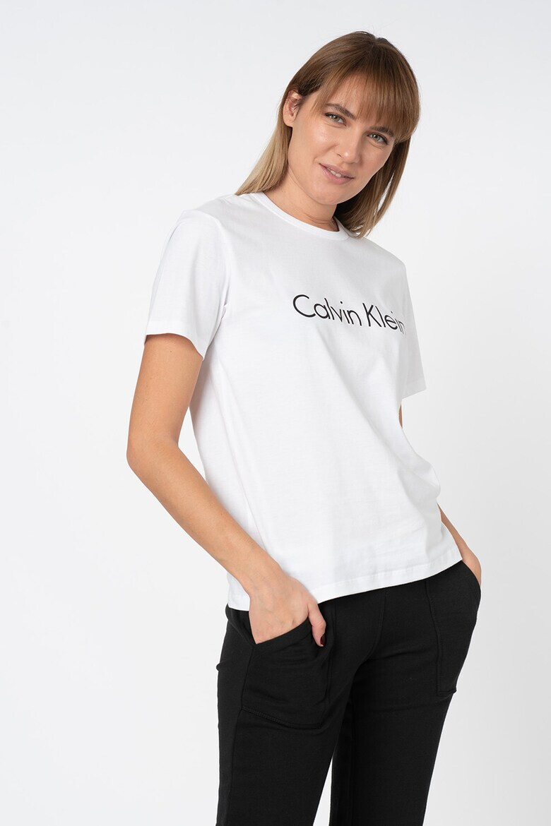 CALVIN KLEIN Tricou de pijama din bumbac cu imprimeu logo - Pled.ro