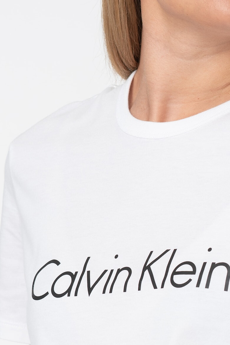 CALVIN KLEIN Tricou de pijama din bumbac cu imprimeu logo - Pled.ro