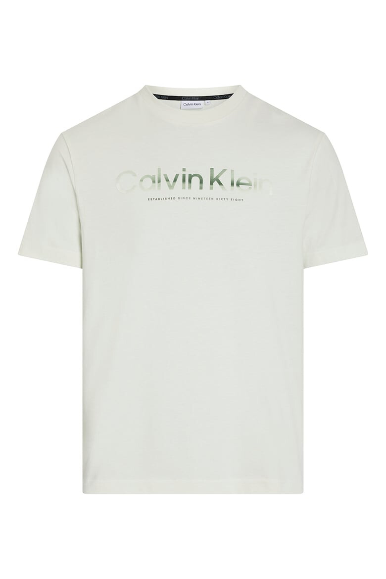 CALVIN KLEIN Tricou din amestec de bumbac organic cu imprimeu logo - Pled.ro