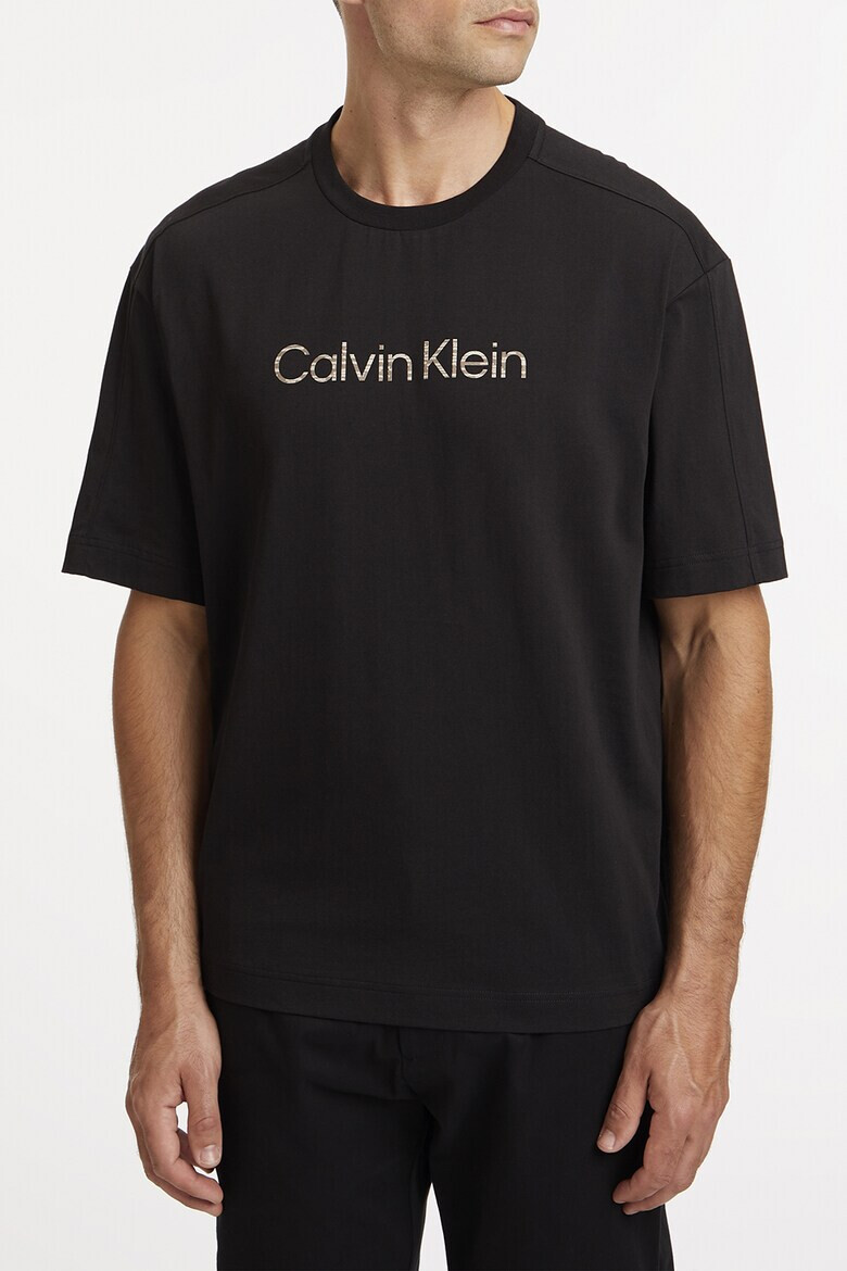 CALVIN KLEIN Tricou din amestec de bumbac organic cu logo - Pled.ro