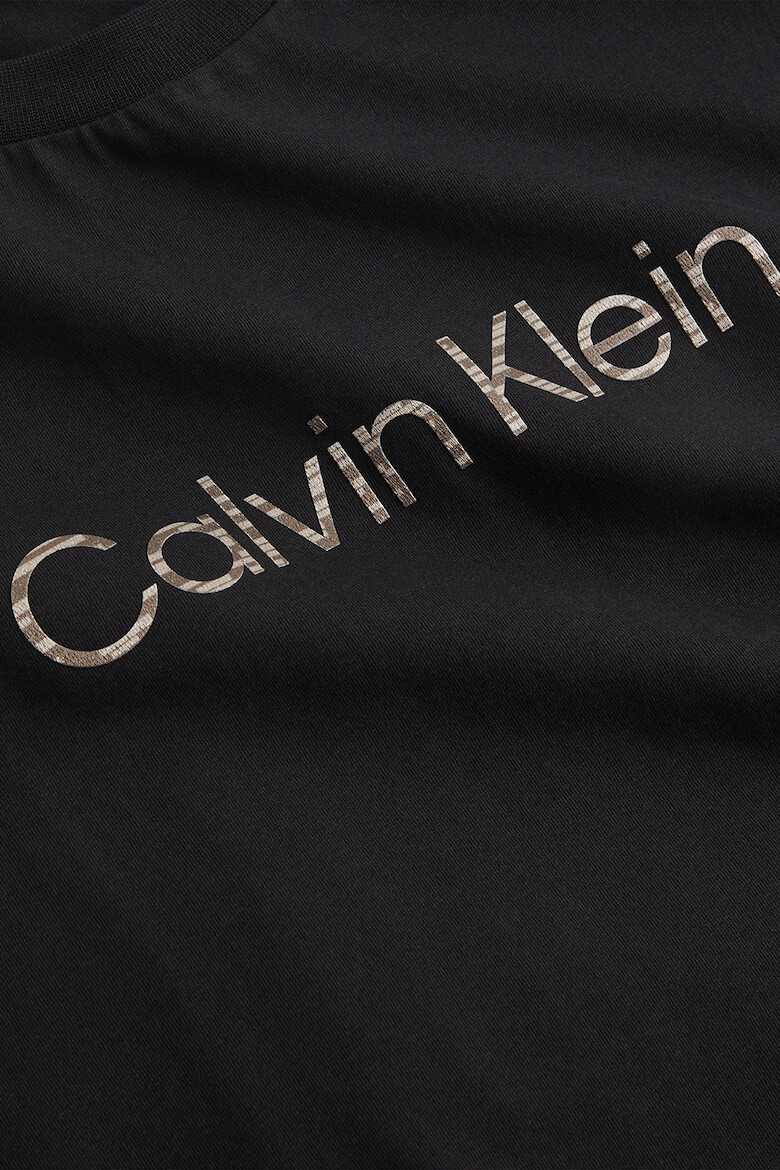 CALVIN KLEIN Tricou din amestec de bumbac organic cu logo - Pled.ro