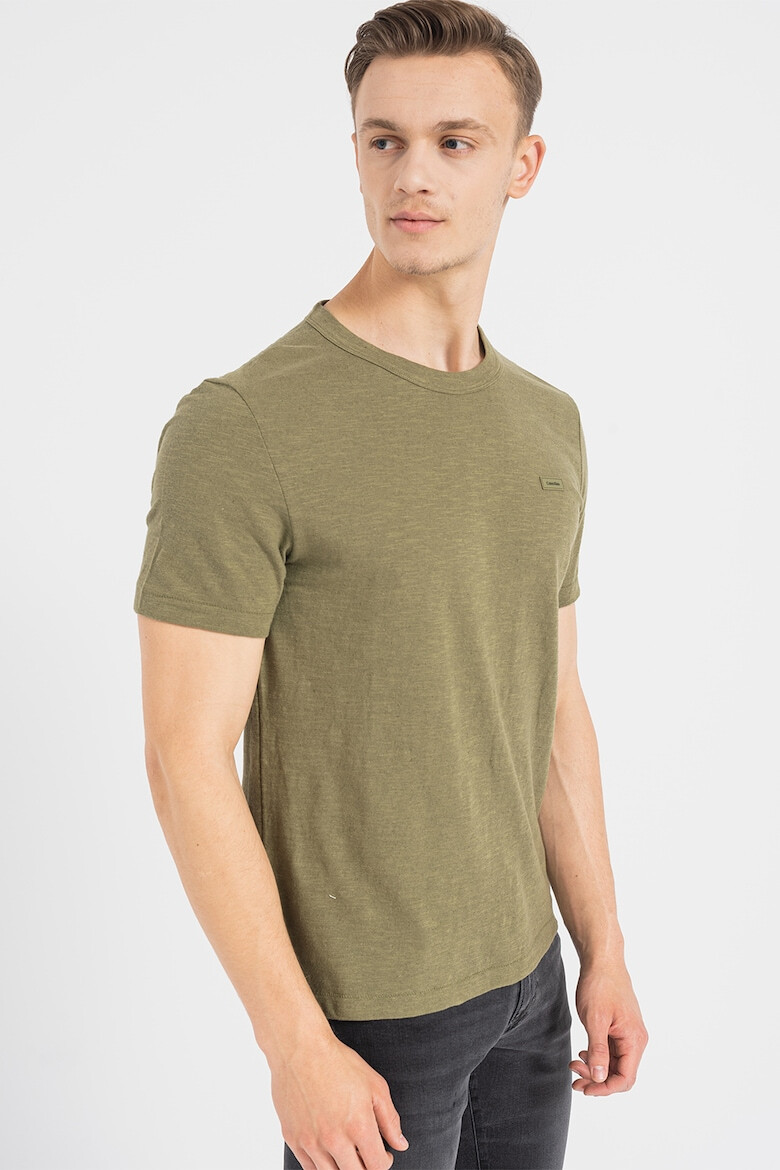 CALVIN KLEIN Tricou din amestec de bumbac organic si in - Pled.ro