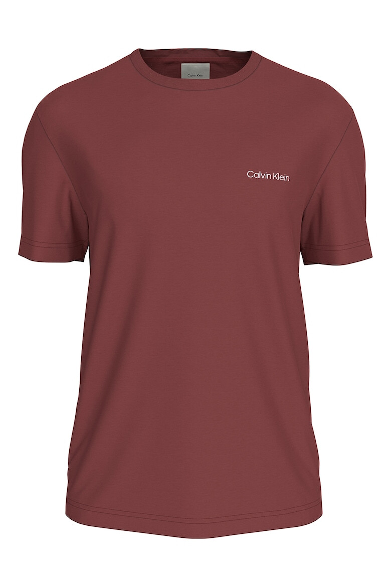 CALVIN KLEIN Tricou din bumbac cu decolteu la baza gatului - Pled.ro