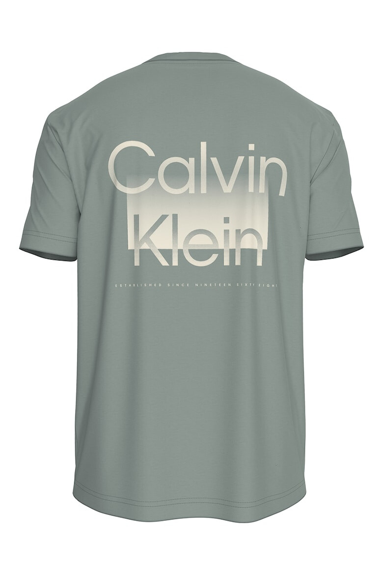 CALVIN KLEIN Tricou din bumbac cu decolteu la baza gatului - Pled.ro