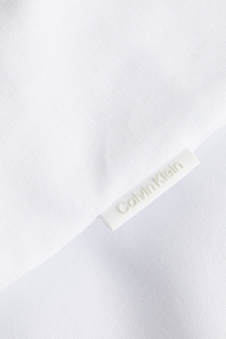 CALVIN KLEIN Tricou din bumbac organic cu decolteu la baza gatului - Pled.ro