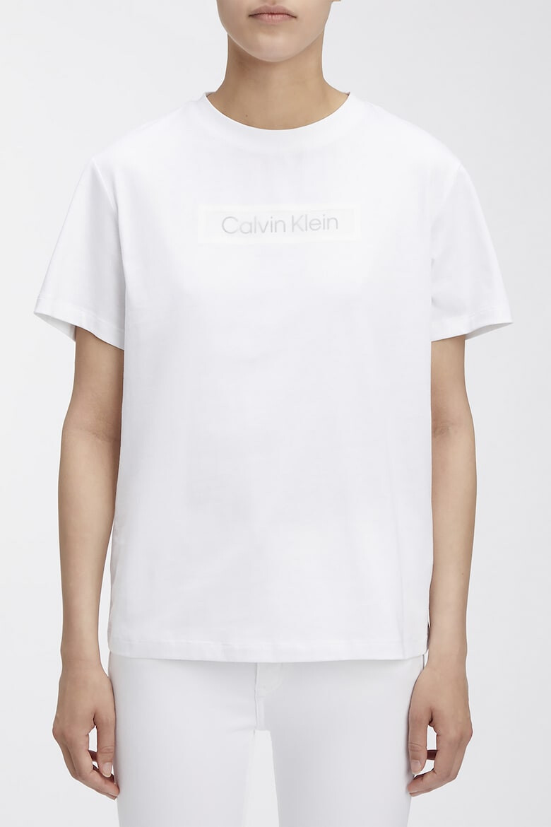 CALVIN KLEIN Tricou din bumbac organic cu logo pe piept - Pled.ro