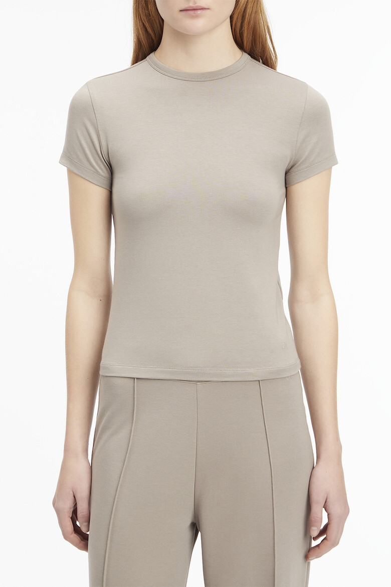 CALVIN KLEIN Tricou elastic din amestec de modal - Pled.ro