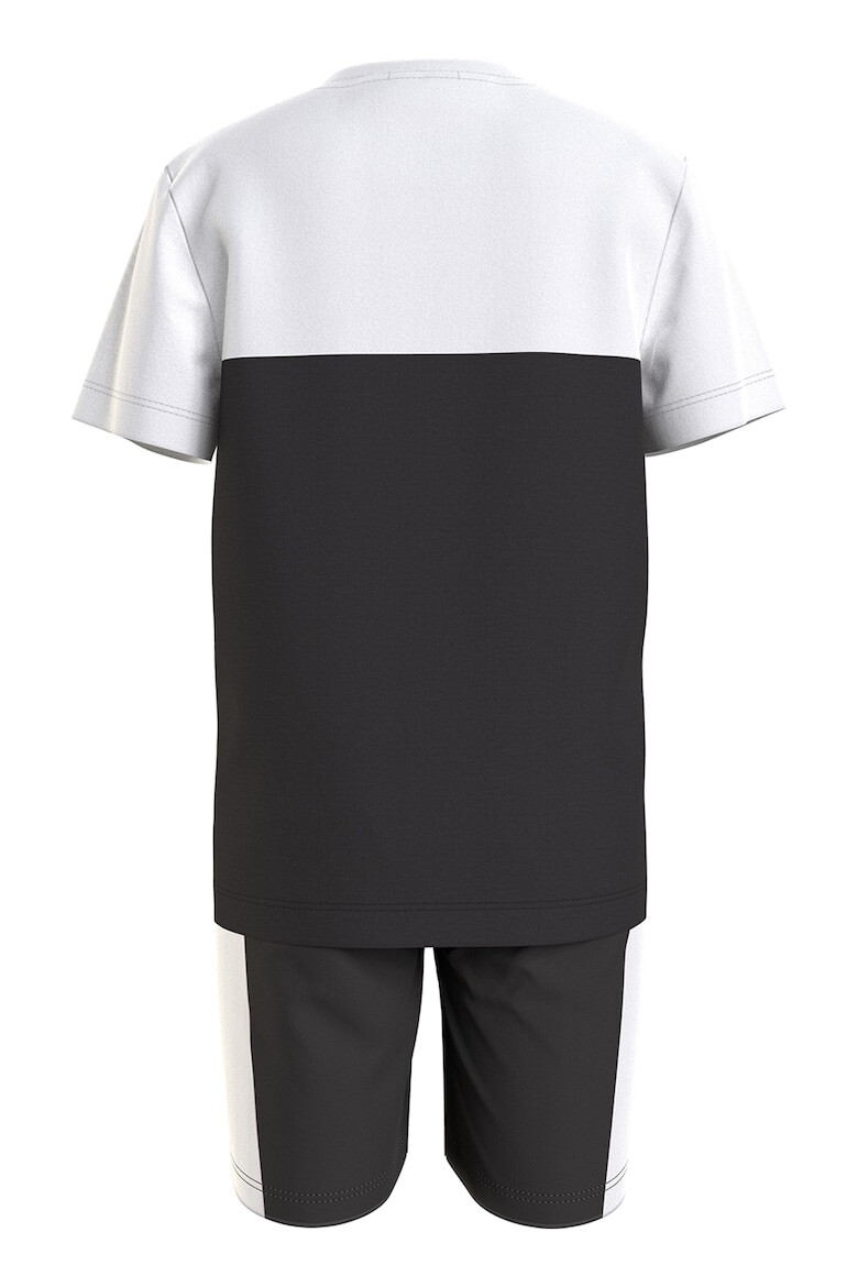 CALVIN KLEIN Tricou si pantaloni scurti din amestec de bumbac organic cu imprimeu logo - Pled.ro