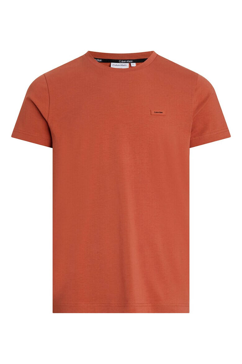 CALVIN KLEIN Tricou slim fit cu decolteu la baza gatului - Pled.ro