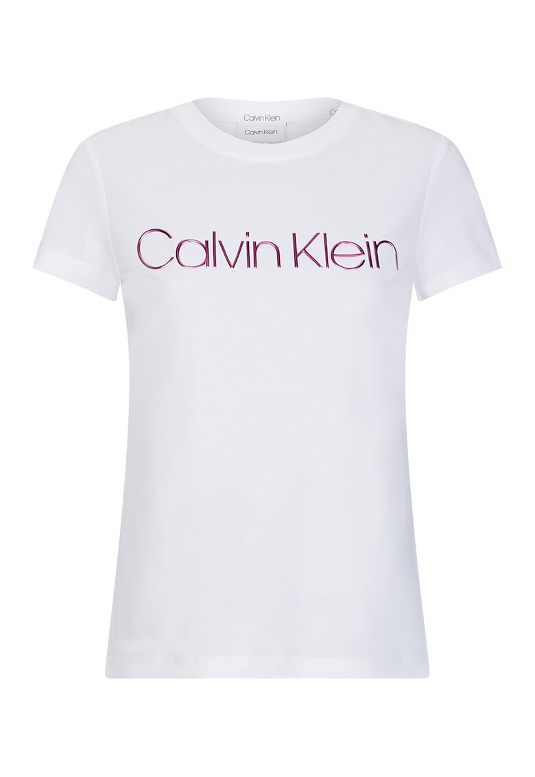 CALVIN KLEIN Tricou slim fit de bumbac organic cu logo - Pled.ro