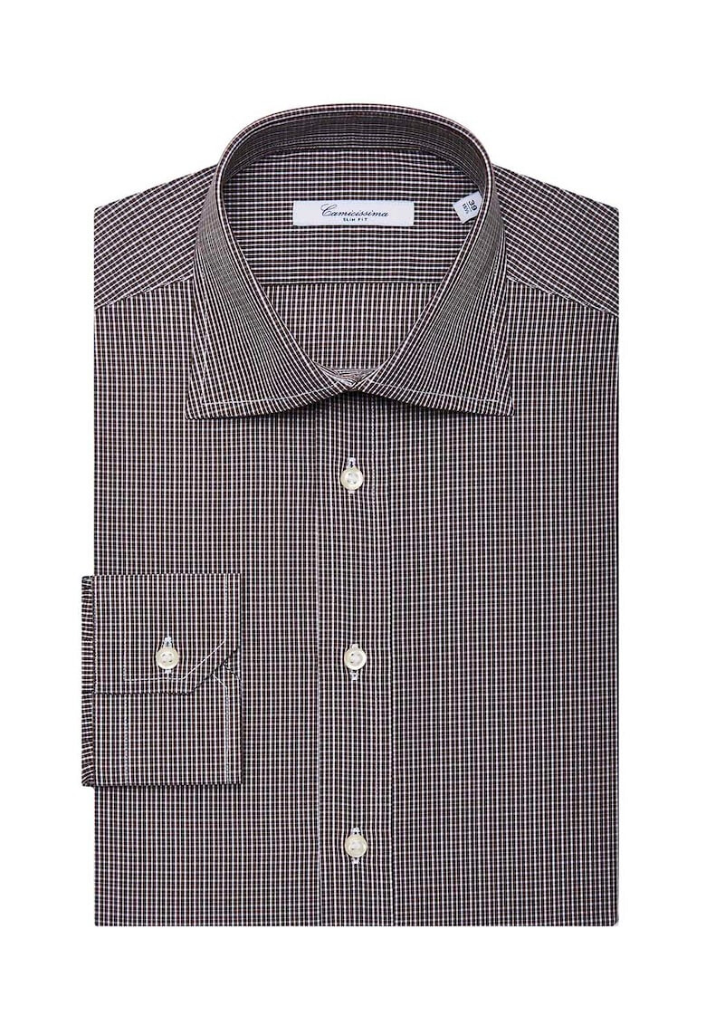 CAMICISSIMA Camasa slim fit din bumbac cu model discret in carouri - Pled.ro