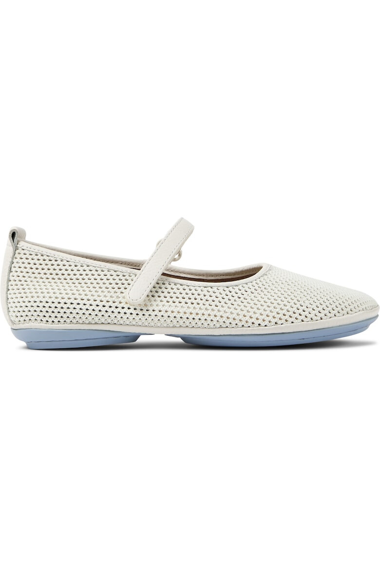 Camper Balerini Mary Jane cu perforatii Right Nina 8737 Alb de la - Pled.ro