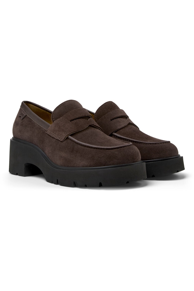 Camper Pantofi loafer de piele cu toc masiv Milah 1159 - Pled.ro