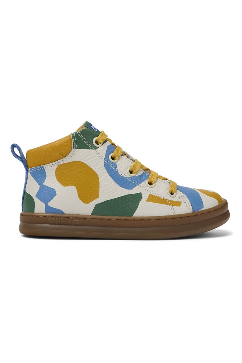 Camper Pantofi sport mid-high de piele cu imprimeu geometric - Pled.ro