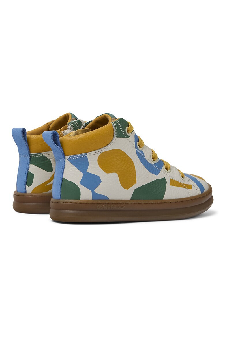 Camper Pantofi sport mid-high de piele cu imprimeu geometric - Pled.ro