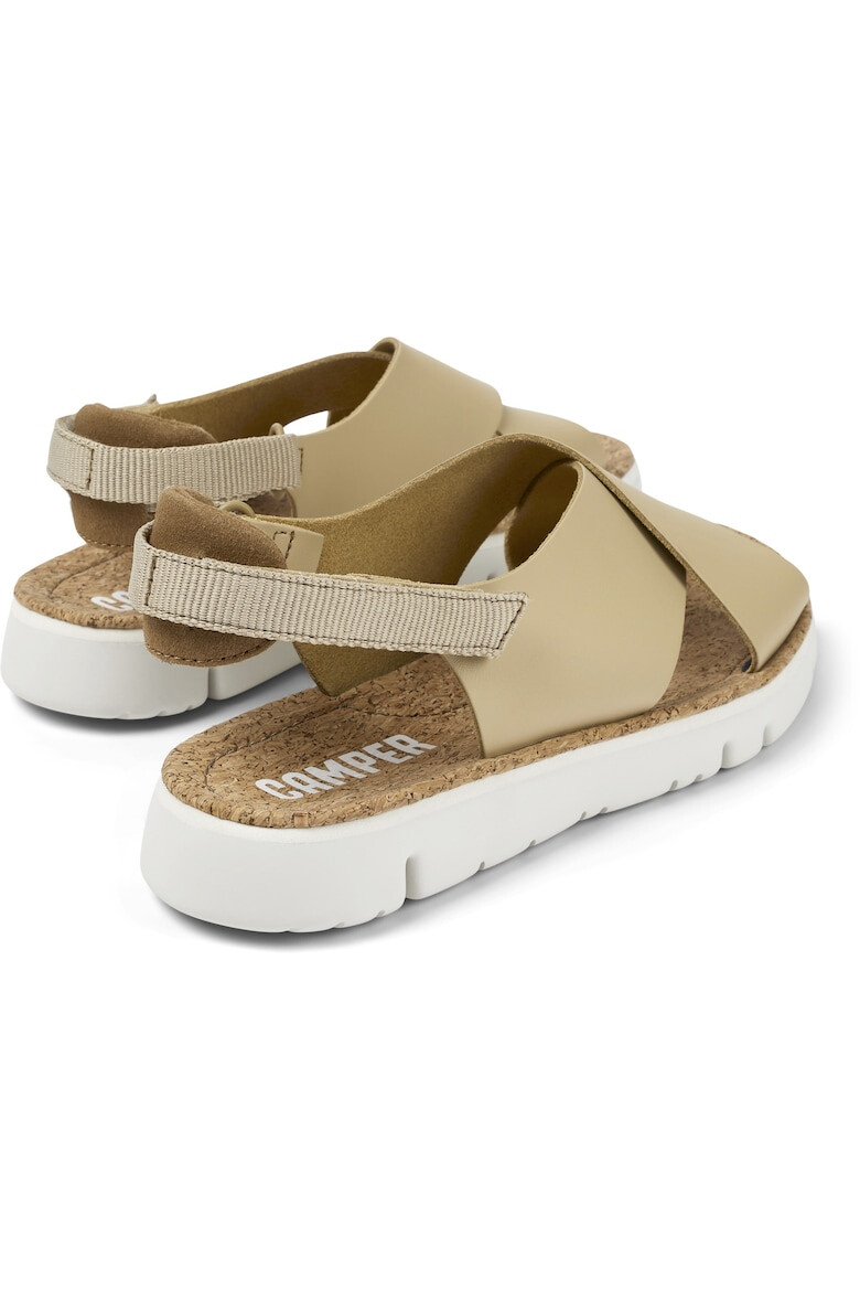 Camper Sandale de piele cu insertii textile Oruga - Pled.ro