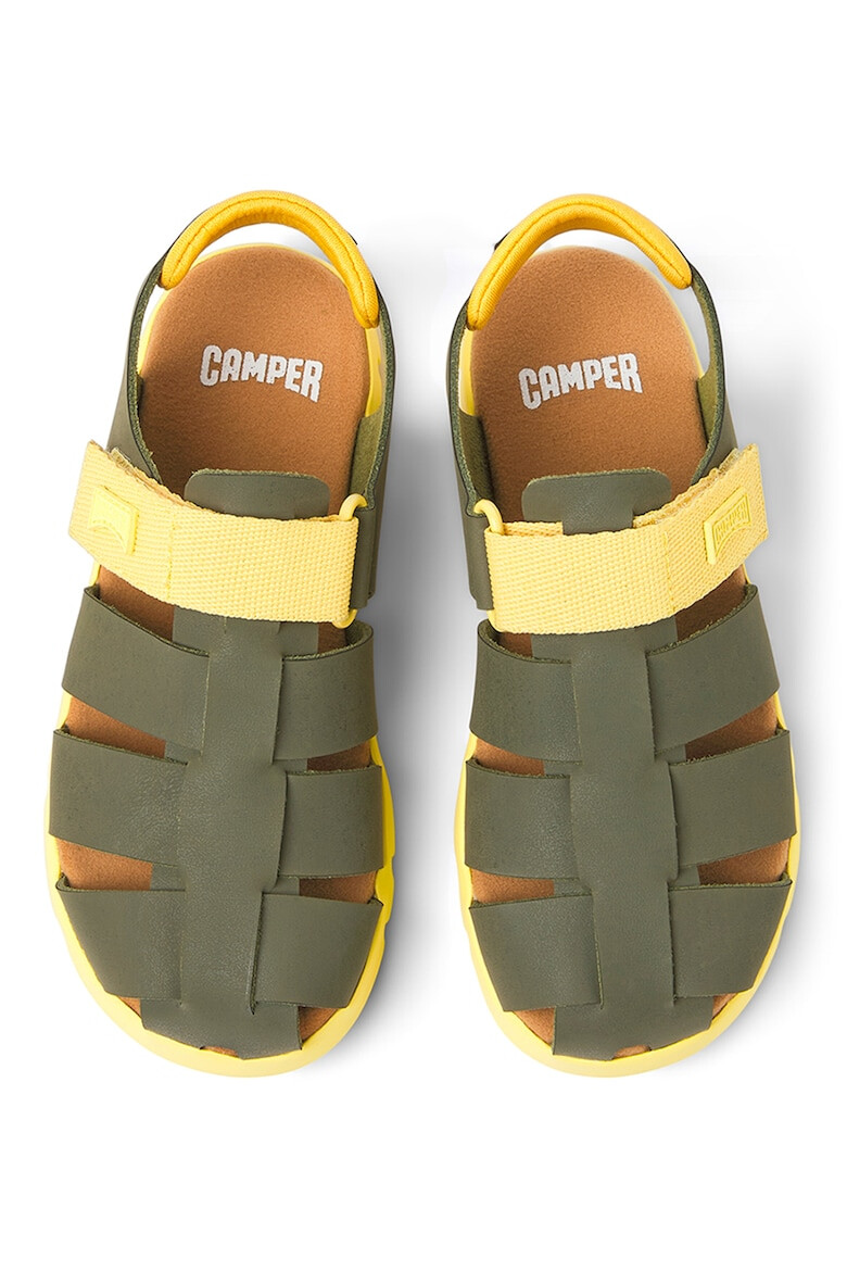 Camper Sandale fisherman din piele si material textil - Pled.ro